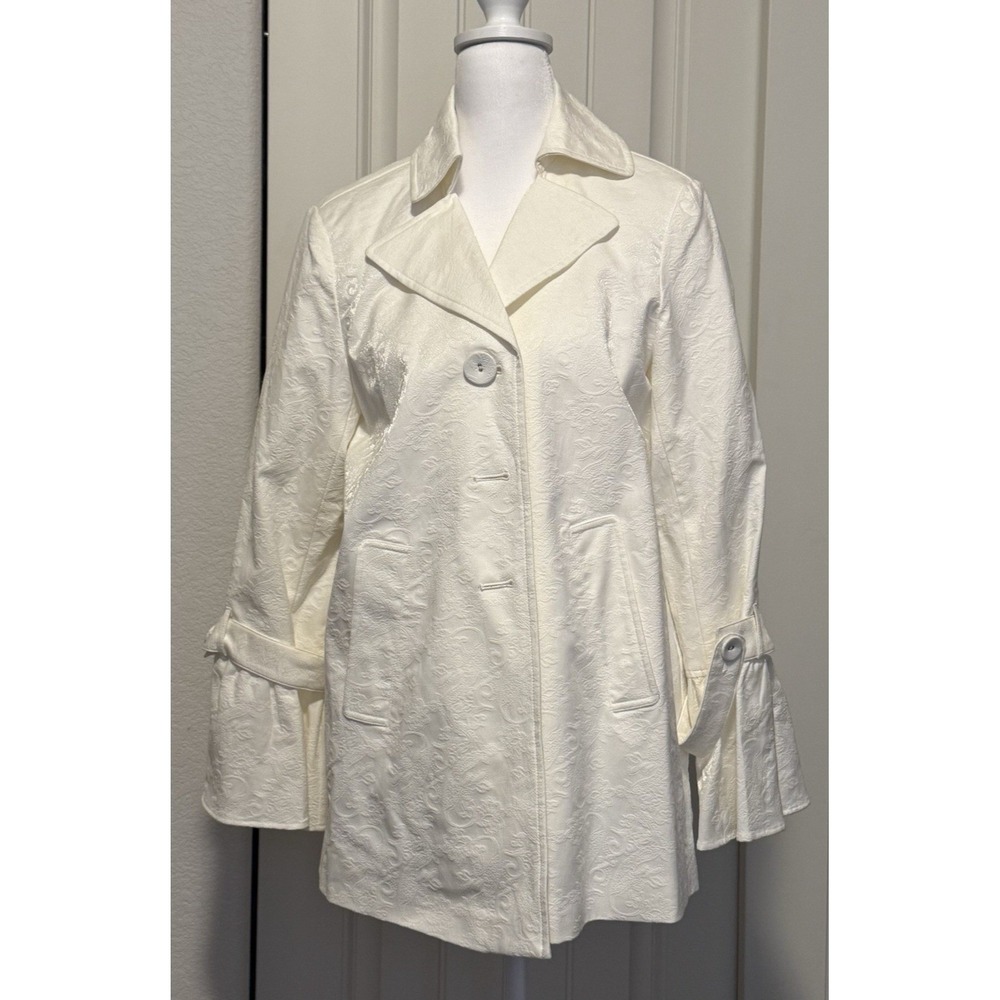 Simonton Says Cream Floral Paisley Women's XS‎ Jacket New -no tags